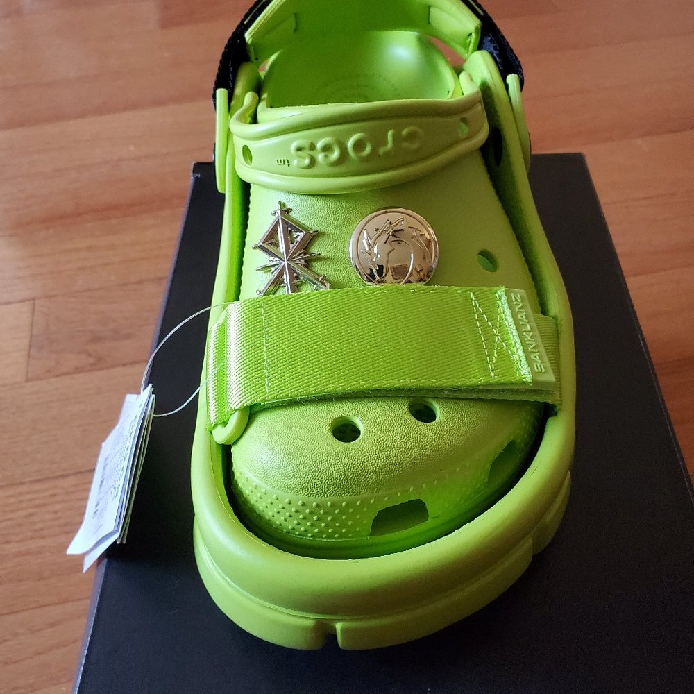NEW CROCS X SANKUANZ LIME COLOR 2 in 1 - Picture 5 of 6